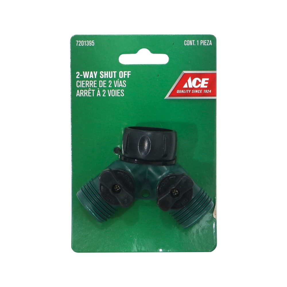 Conector para manguera tipo y plastico con valvula