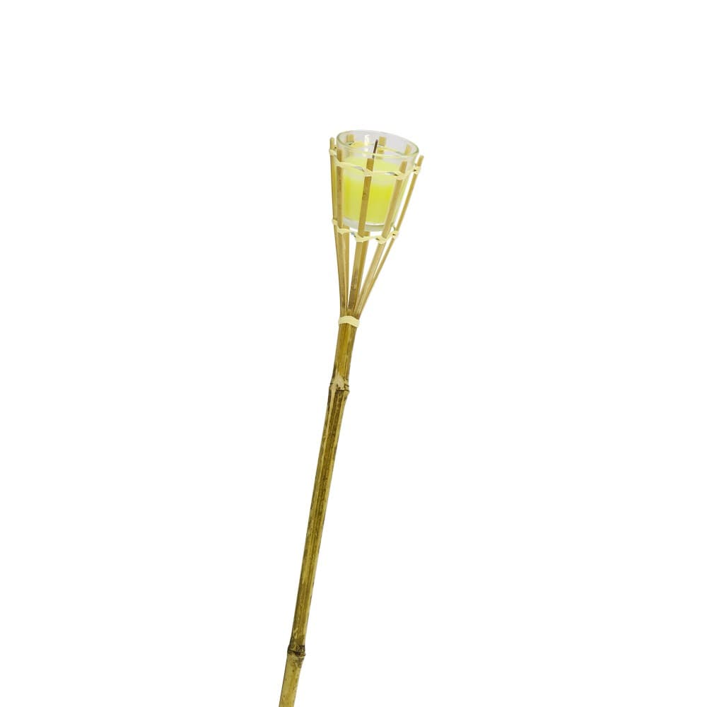 Antorcha de bambú con luz led