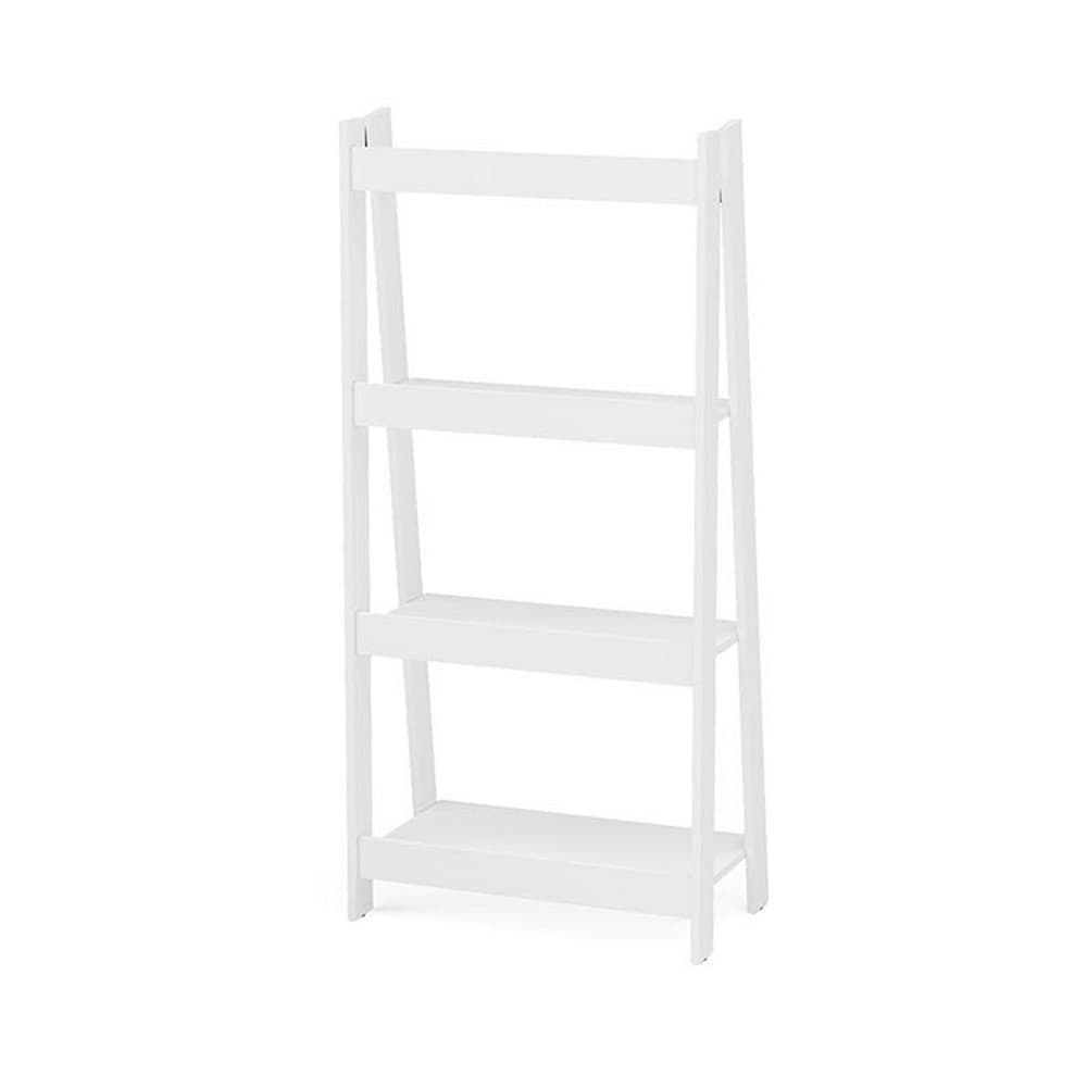Estante de 4 niveles 135 x 63 x 36 cm color blanco
