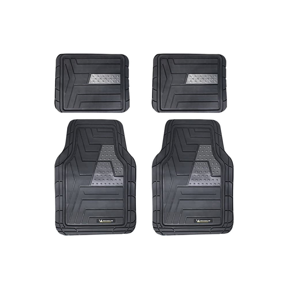 Alfombra para carro negro de pvc - set de 4 unidades