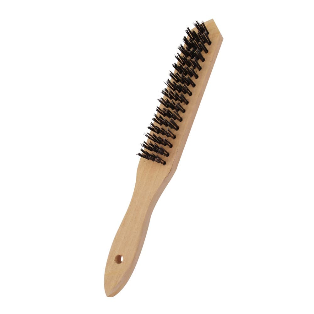 Cepillo de alambre mango madera 11 pulg (27.94 cm)