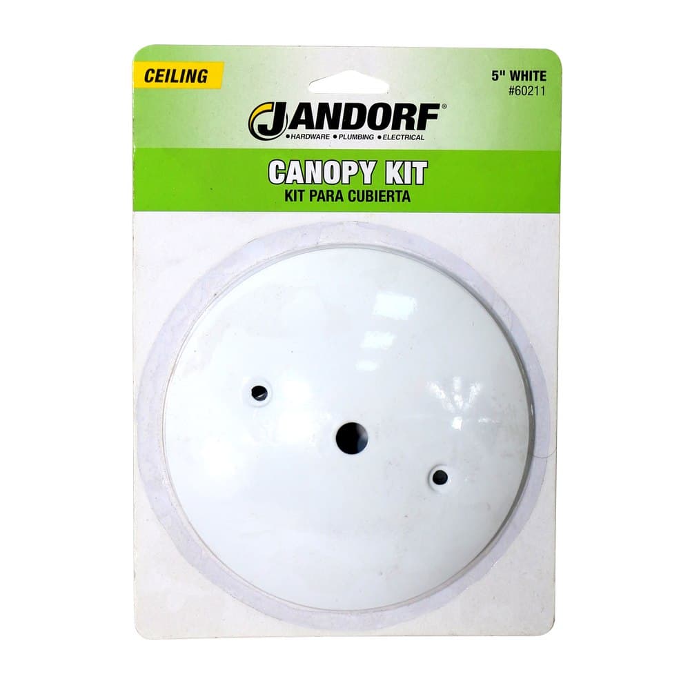 Rosetón para lámpara de techo 5 pulg (127 mm) blanco moderno