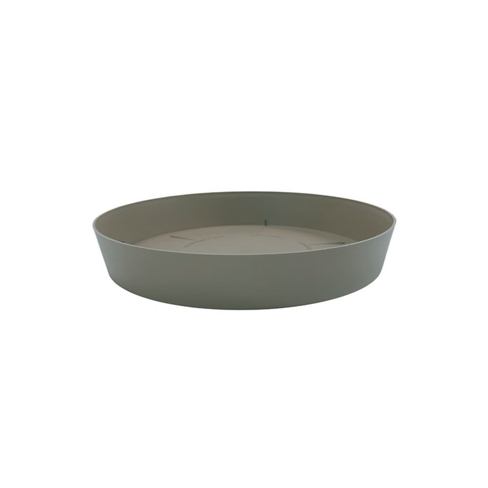Escurridor plástico redondo para maceta taupe 28cm