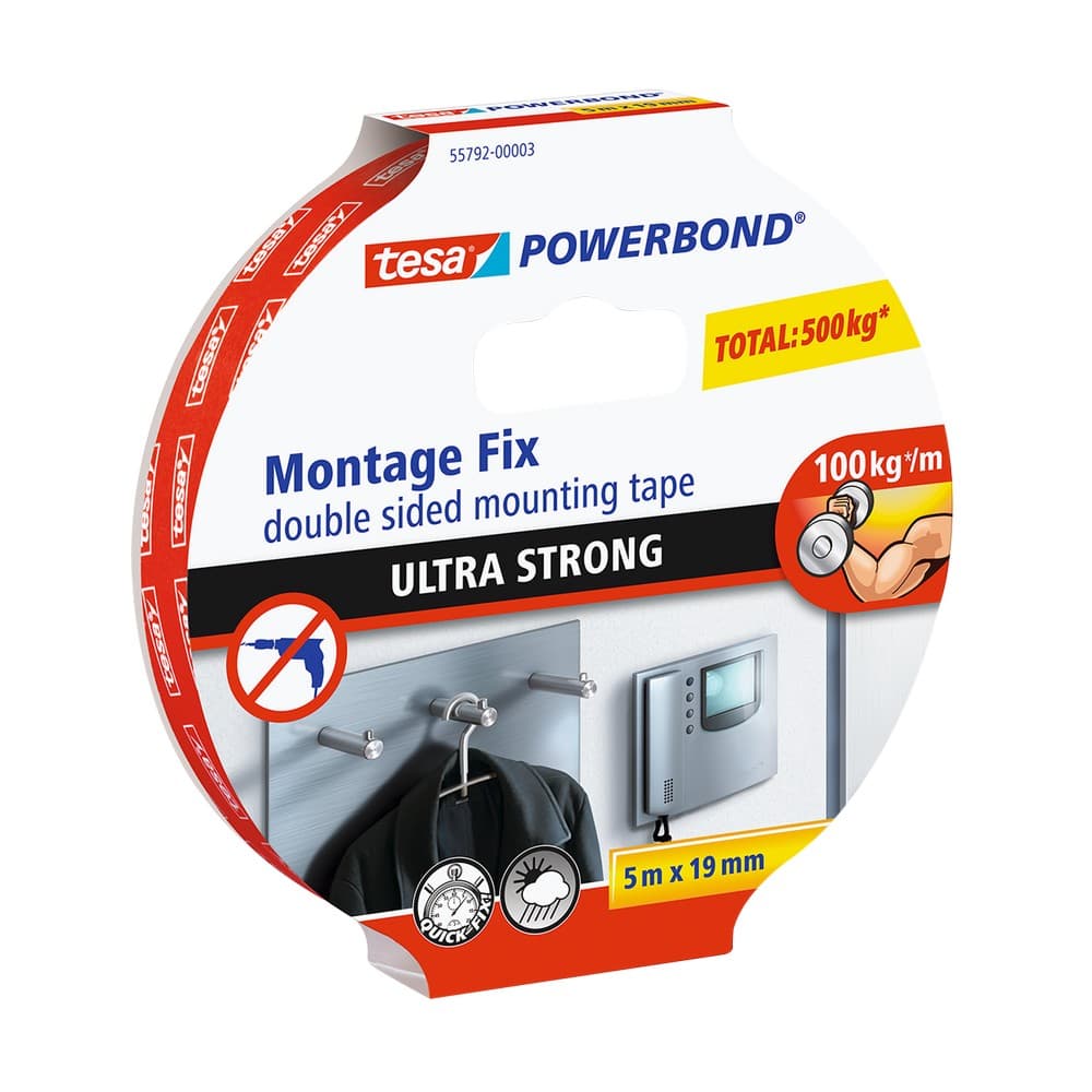 Cinta doble cara ultra strong 1.9 cm x 5 m