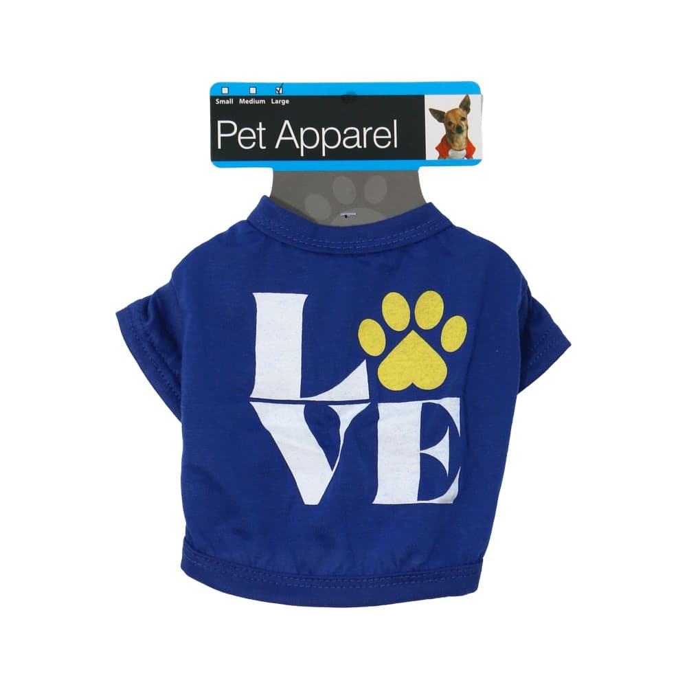 Camisa para perro talla s keep calm azul con rojo
