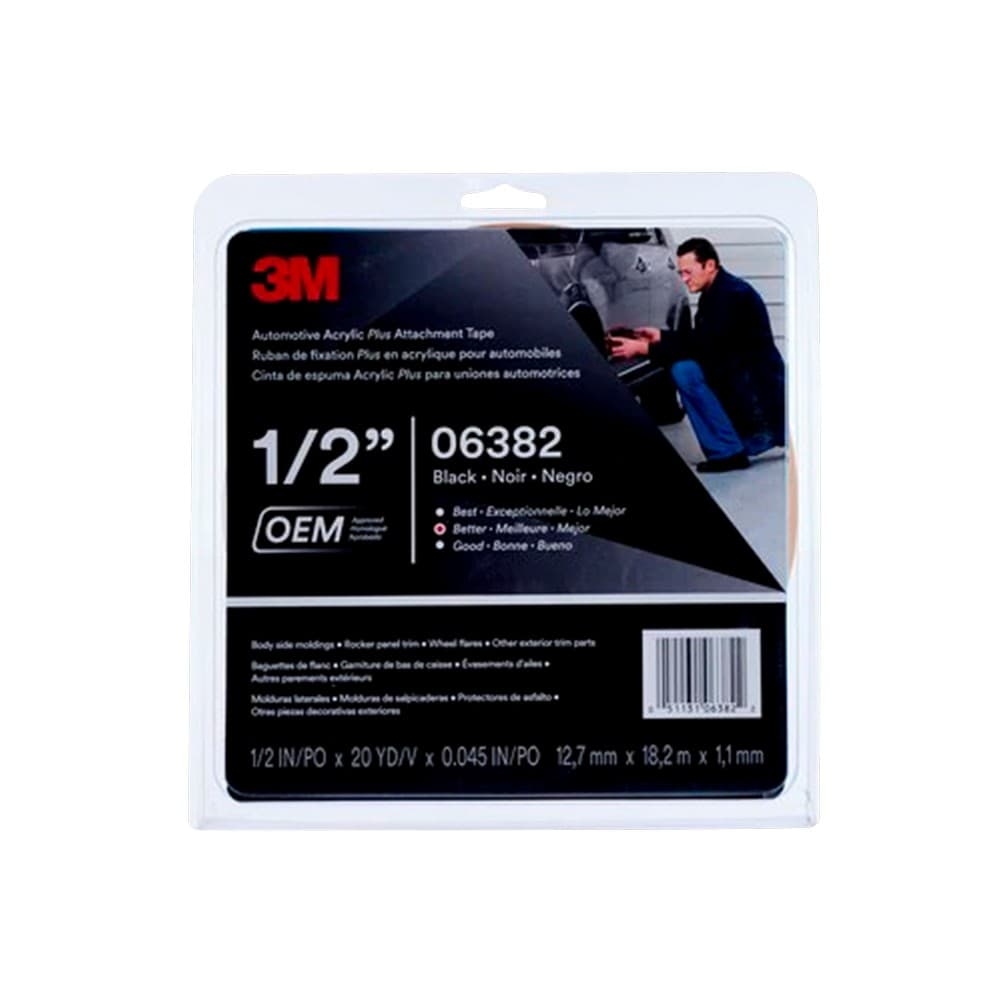 Cinta doble cara para moldura 1.27 cm x 18.28 m