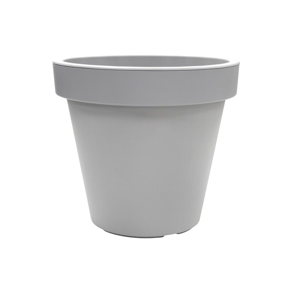 Maceta plastica redonda 30cm gris