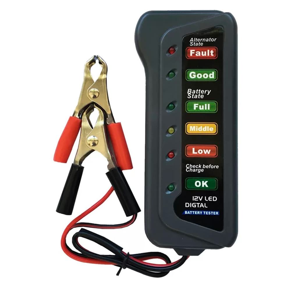 Probador de batería led 12v
