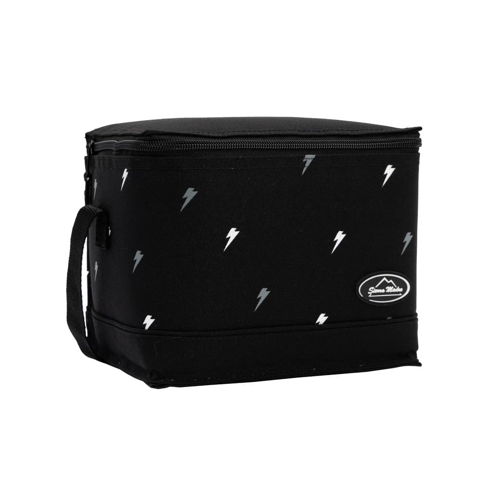 Lonchera cuadrada 5.5x8x6.5 pulg negro