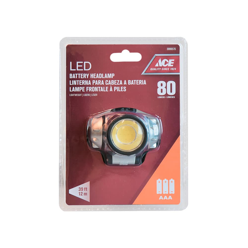 Linterna led de cabeza batería 3aaa