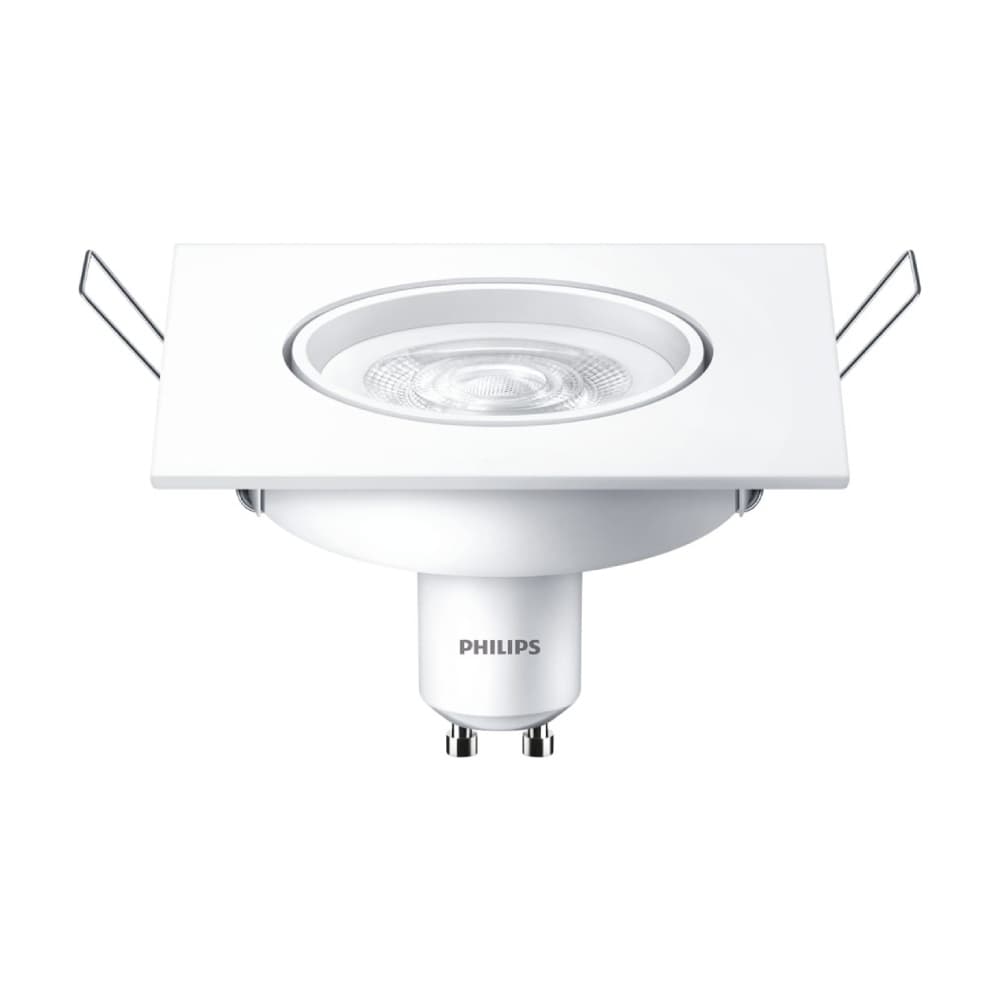 Lampara de techo cuadrado gu10 luz amarilla