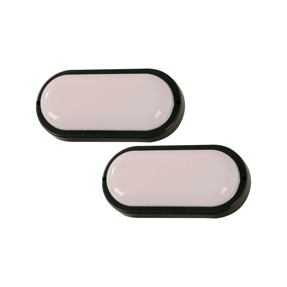 Lámpara de pared led 15w ovalada luz blanca 2 unidades