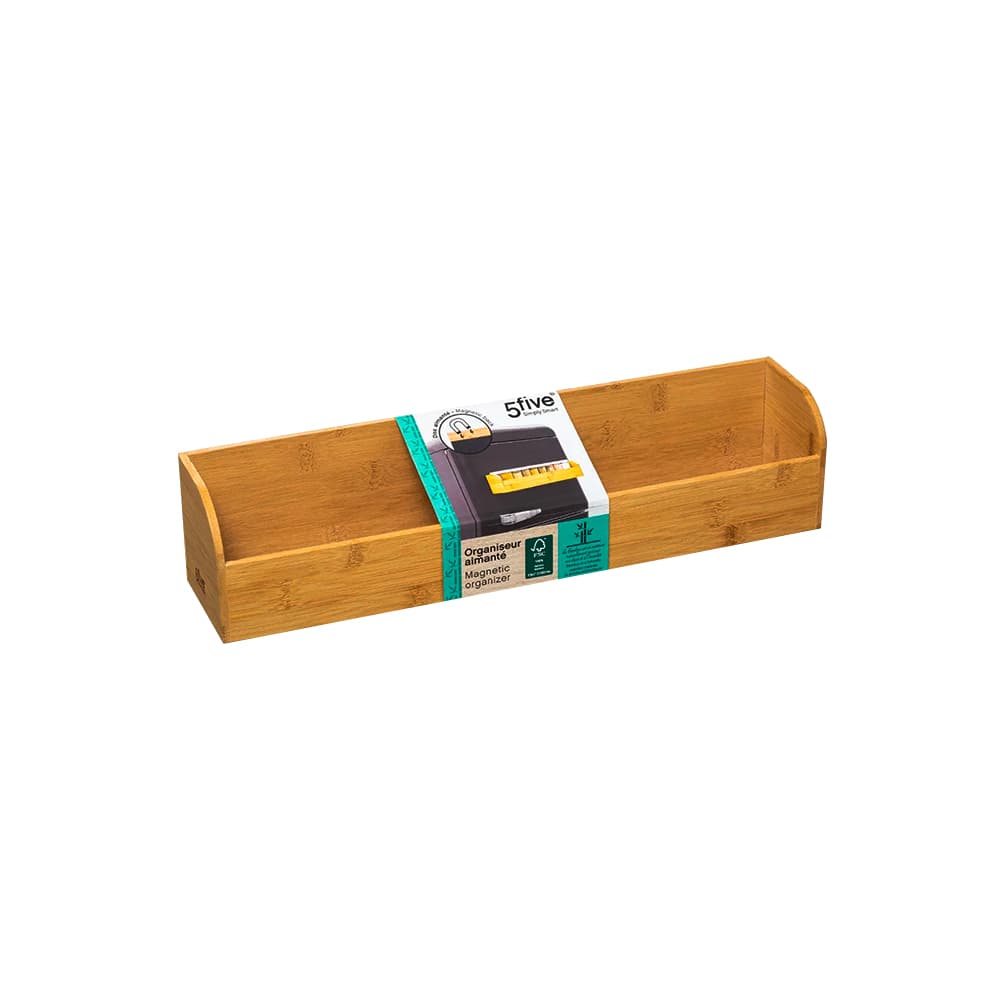 Organizador de madera magnético para cocina de 44 x 9.7 cm