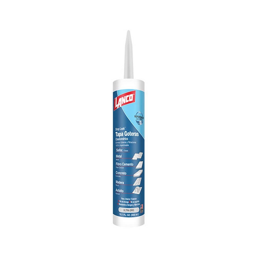 Masilla acrílica tapagoteras color ultra gris 300 ml (10.1 oz)