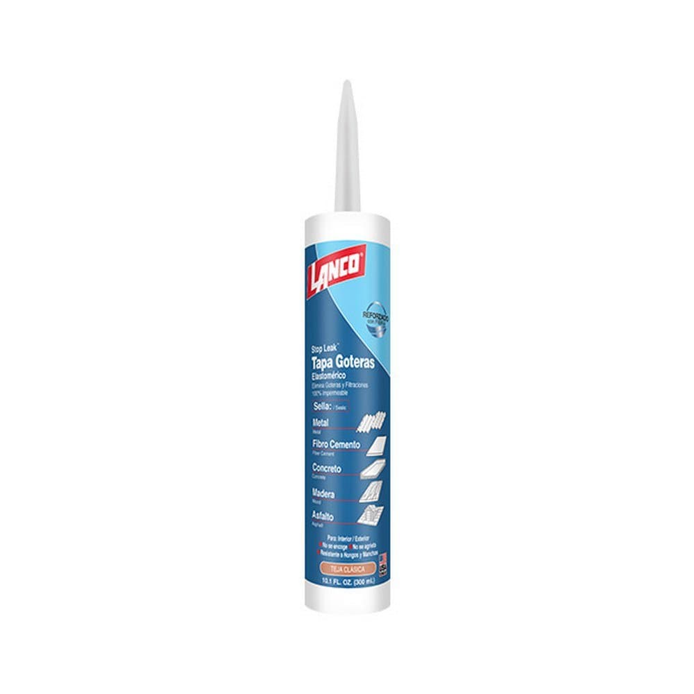 Masilla acrílica tapagoteras color teja liso 300 ml (10.1 oz)