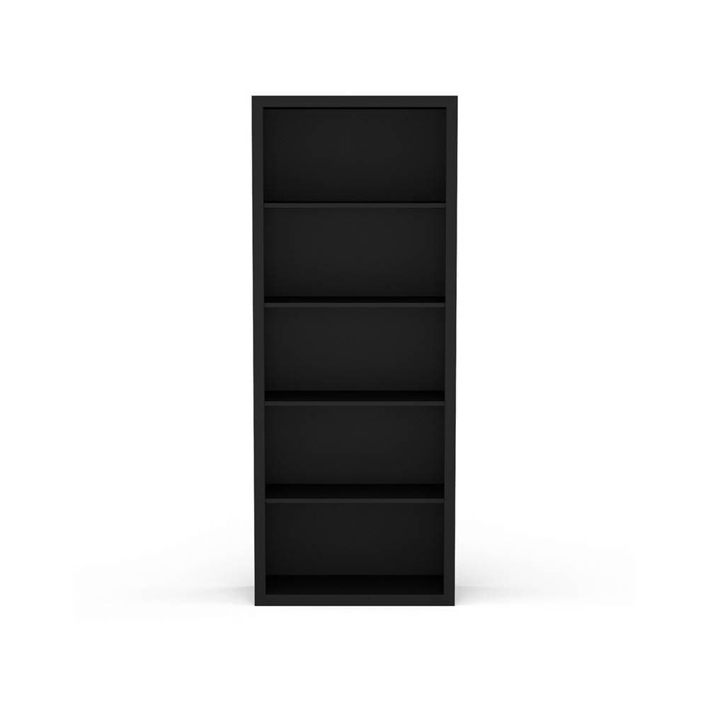 Librera 5 niveles de mdp 178 x 70 x 30 cm color negro