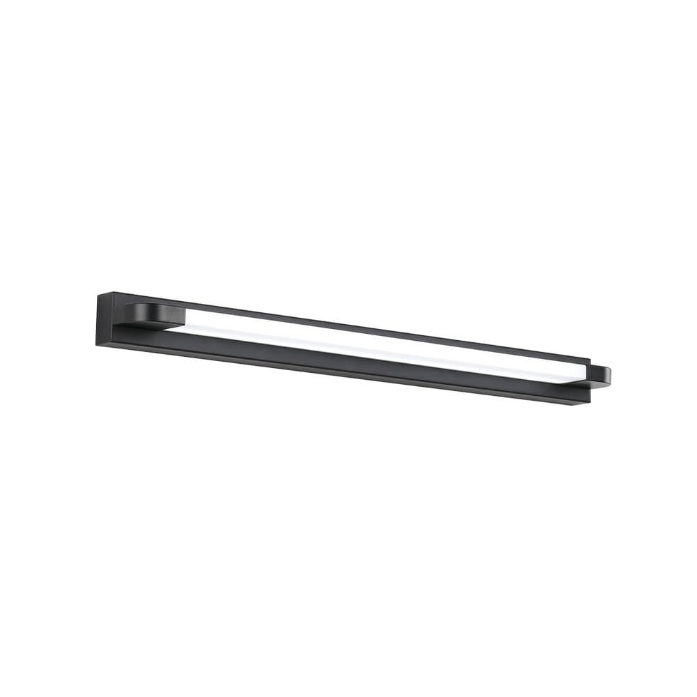 Lámpara de pared de luz led negra 12w