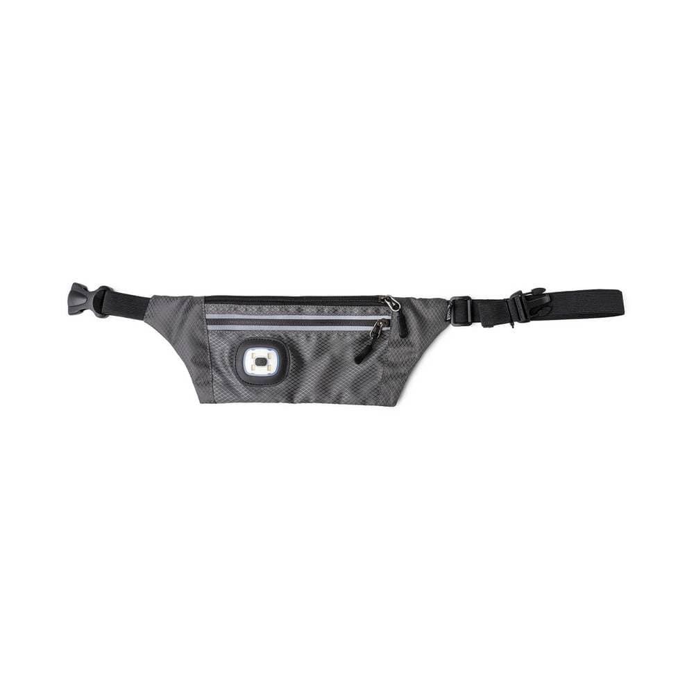 Cangurera con luz led gris oscuro