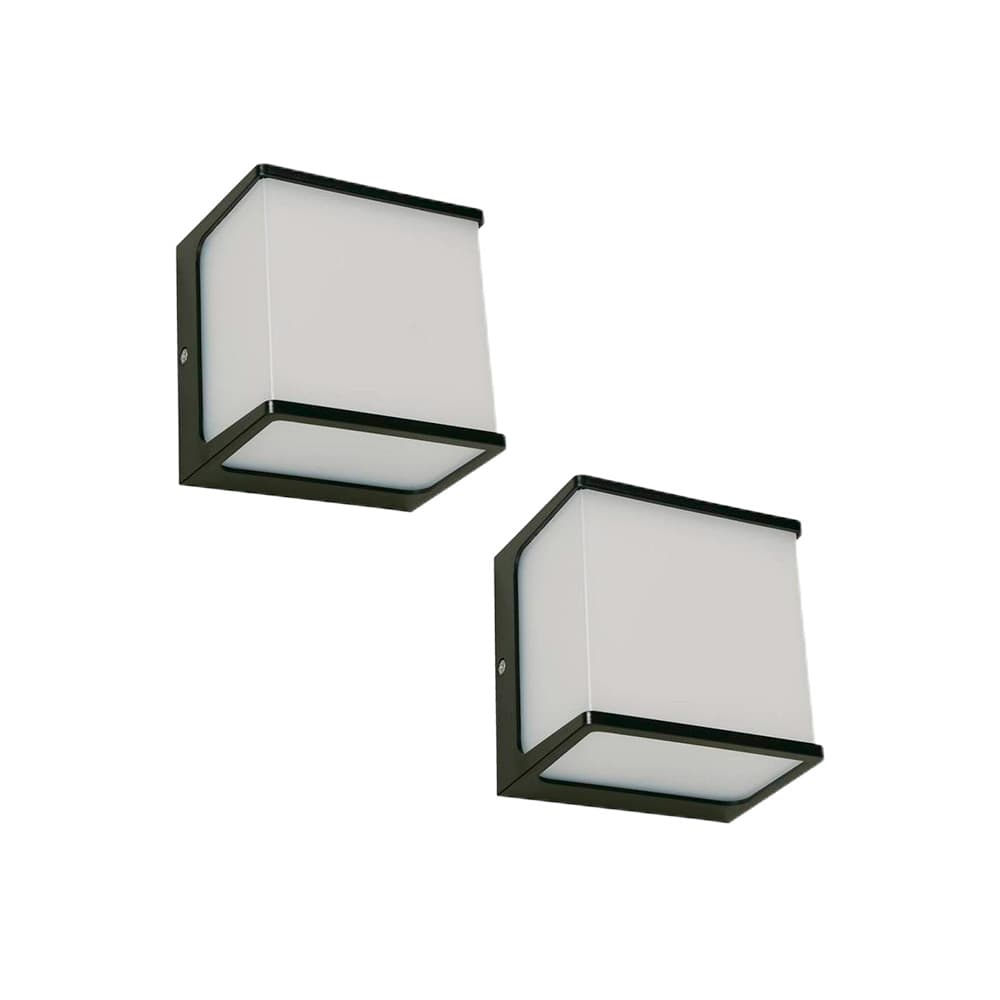 Lámpara de pared led exterior cuadrada 8w