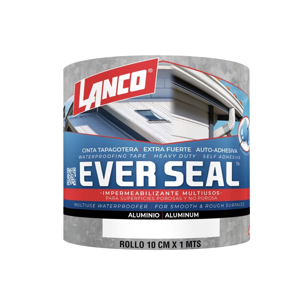 Cinta tapagotera extra fuerte 4" (10.16 cm) x 1 m ever seal