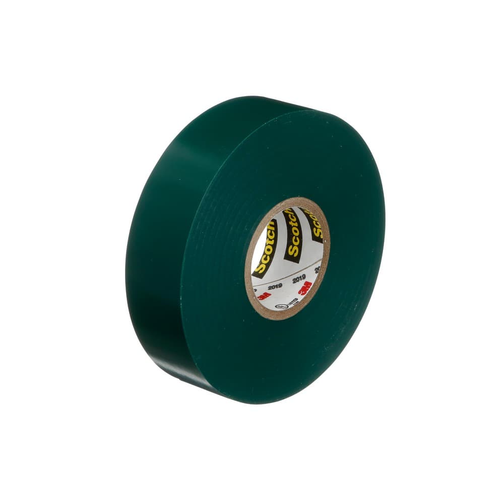 Cinta aislante verde 3/4 pulg 20.1 m (19.05 mm x 20.1 m) 35