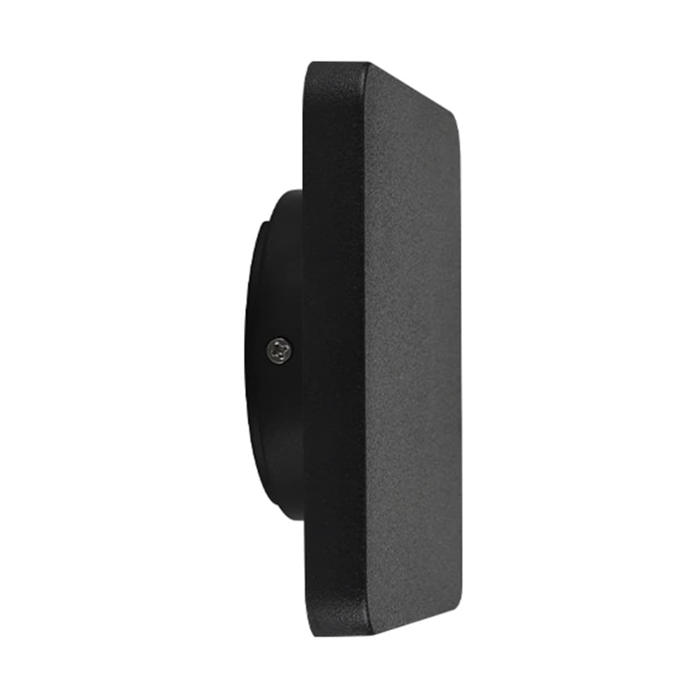 Lámpara de pared led plana negra 3 w