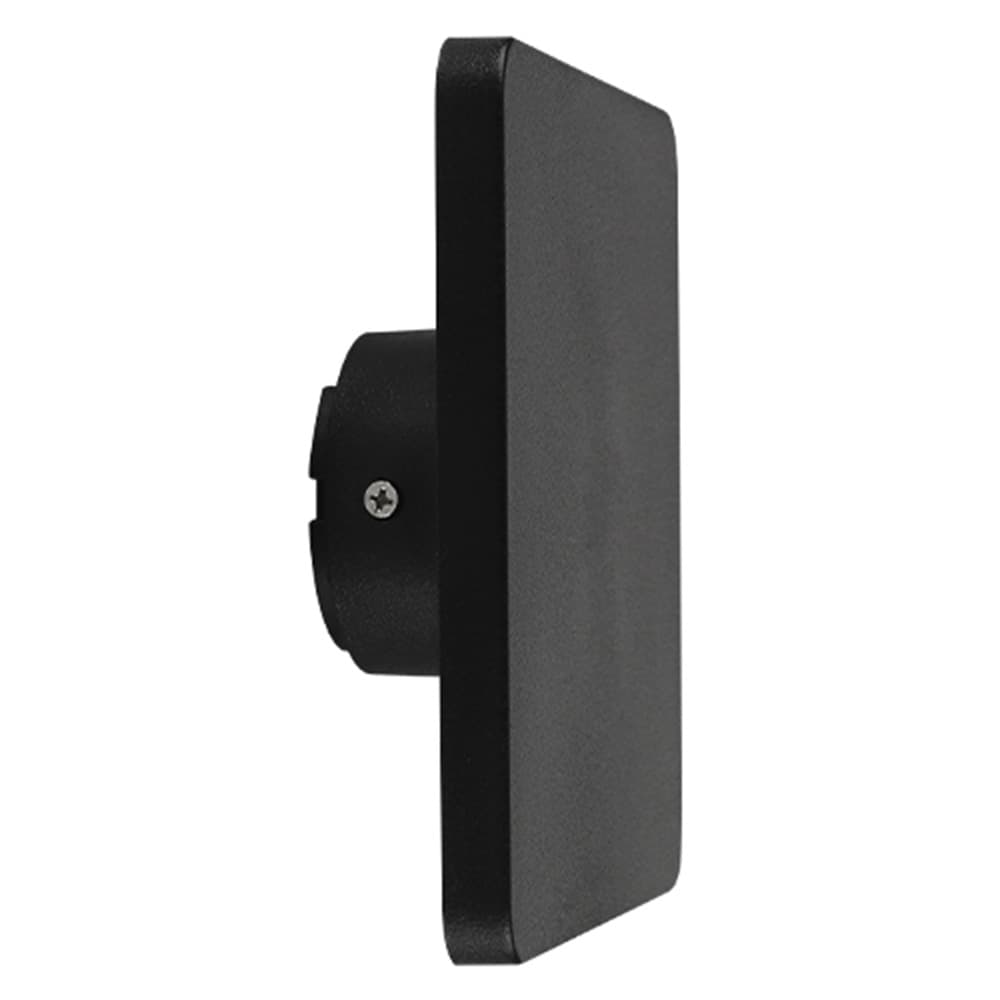 Lámpara de pared led plana negra 6 w