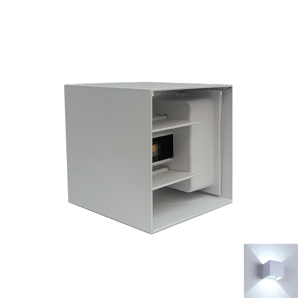 Lámpara de pared cuadrada luz led 12w