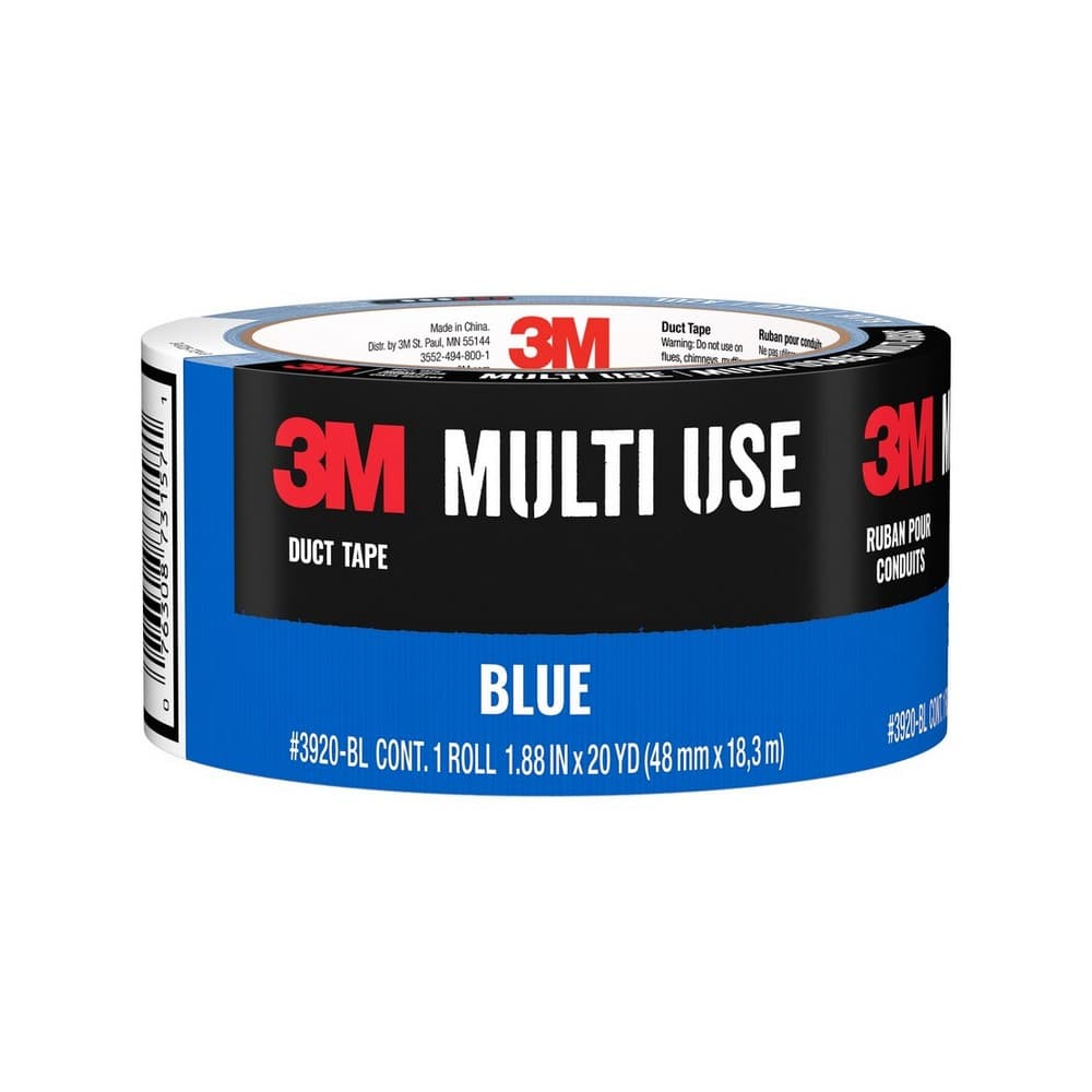 Cinta para ducto multiusos color azul de 48 mm x 18.2 m