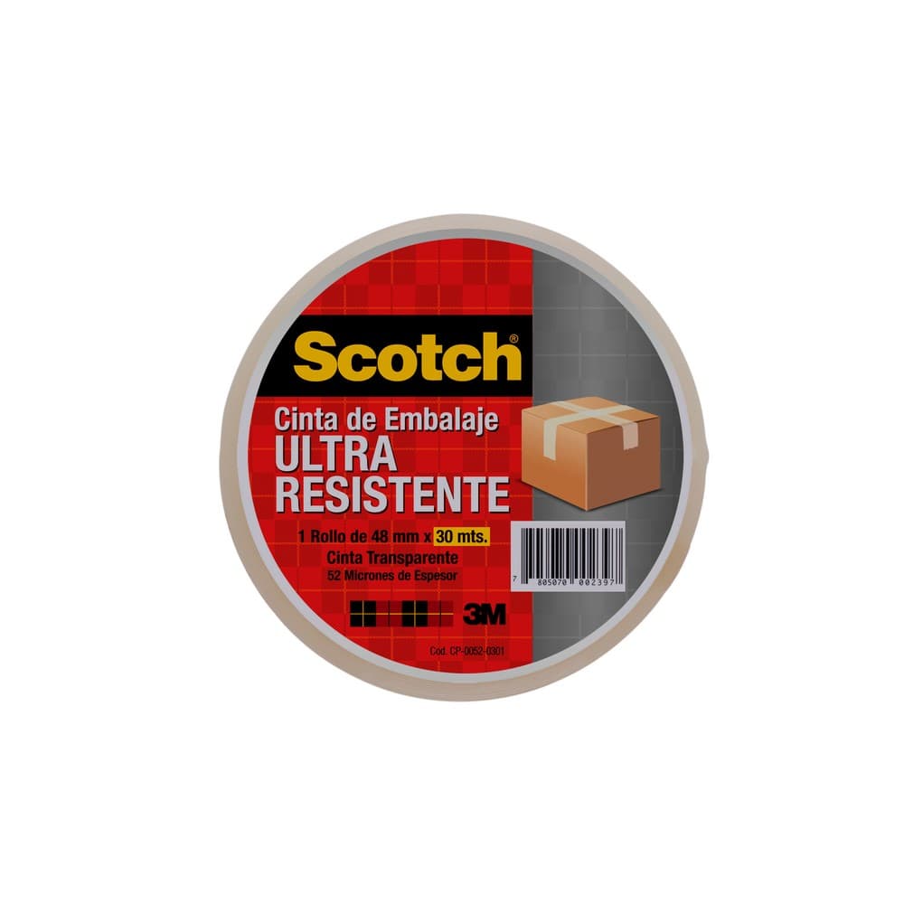 Cinta adhesiva transparente ultra resistente de 48 mm x 30 m