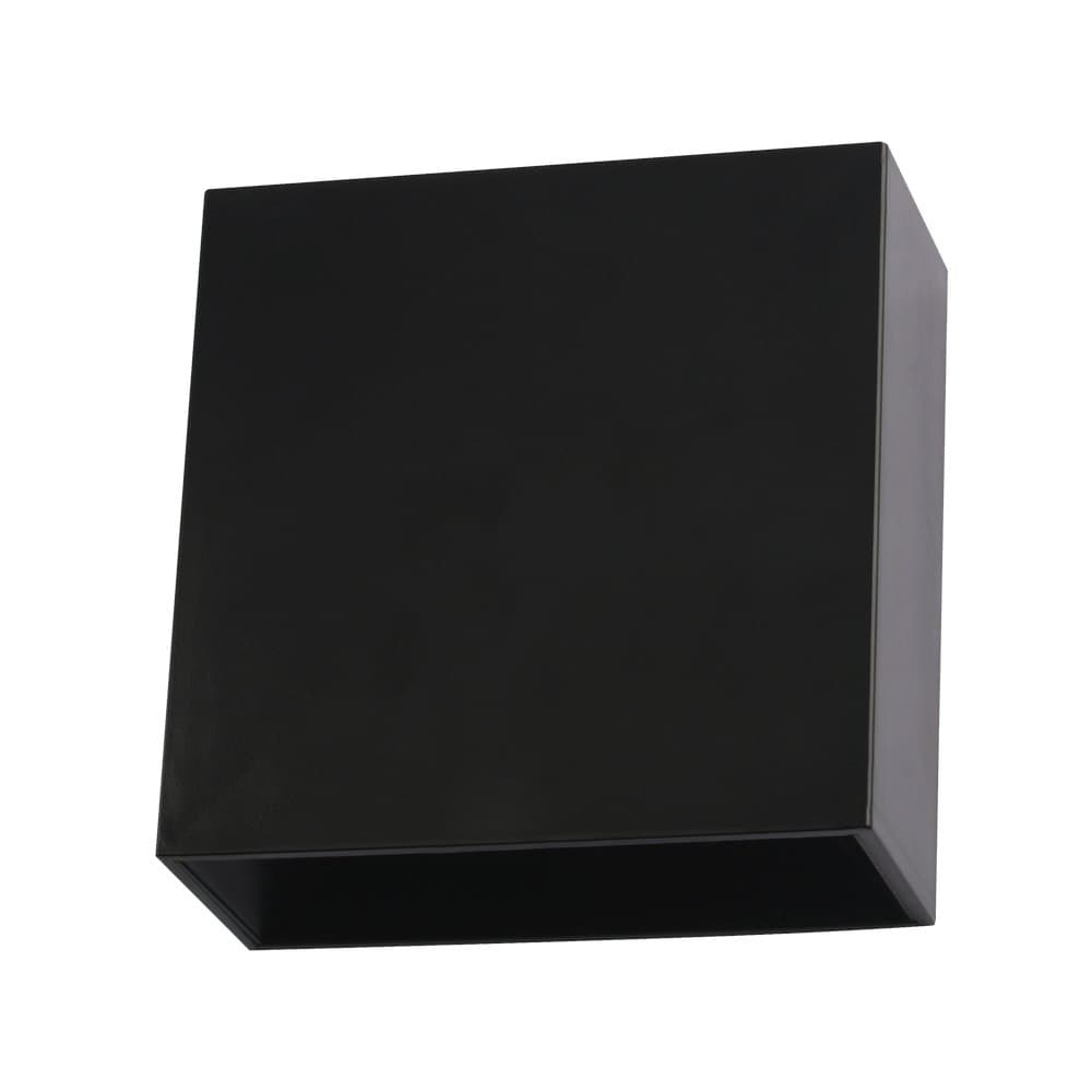 Lámpara de pared color negra luz led 4w