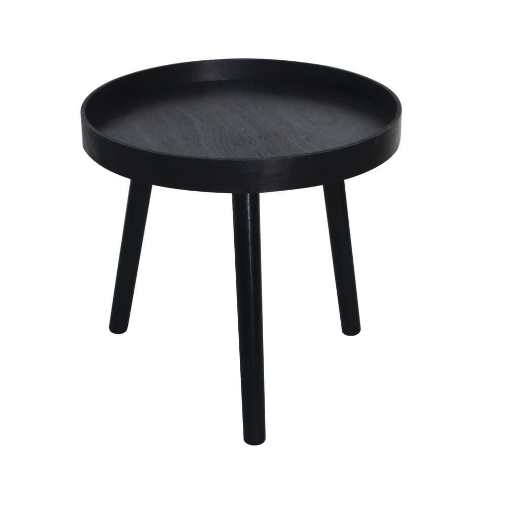 Mesas decorativas redondas de madera - set de 2 unidades