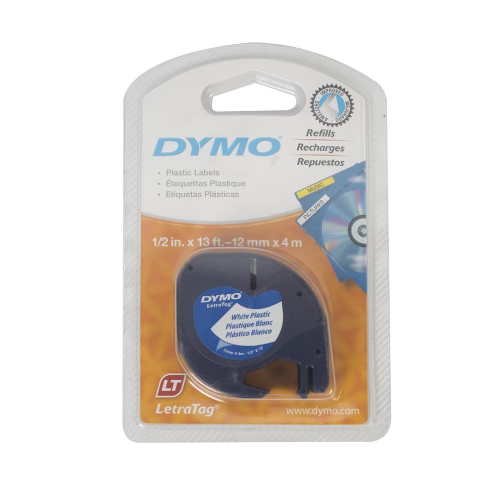 Cinta para rotulador dymo 12 mm x 4 m