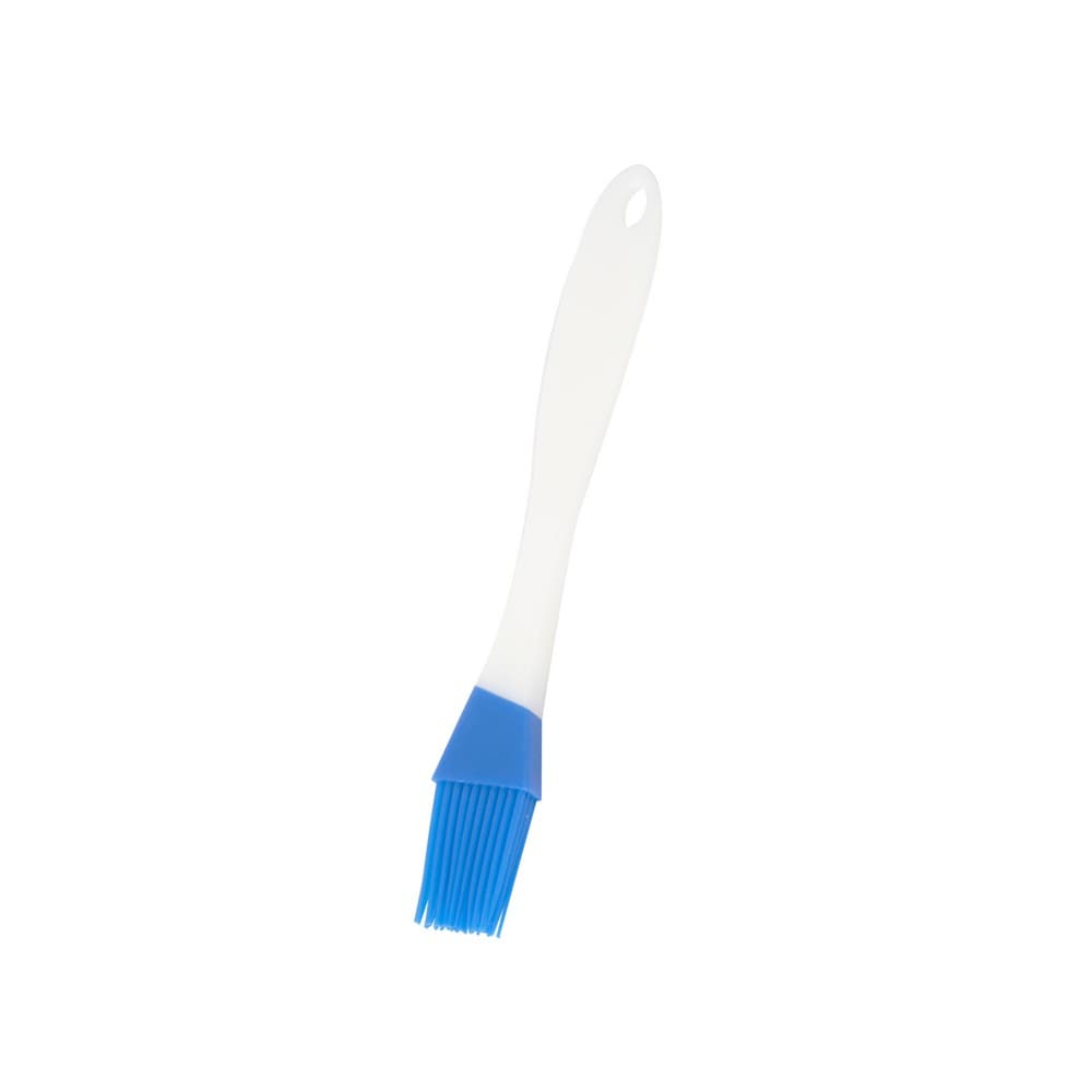 Brocha para cocina silicón color azul con blanco