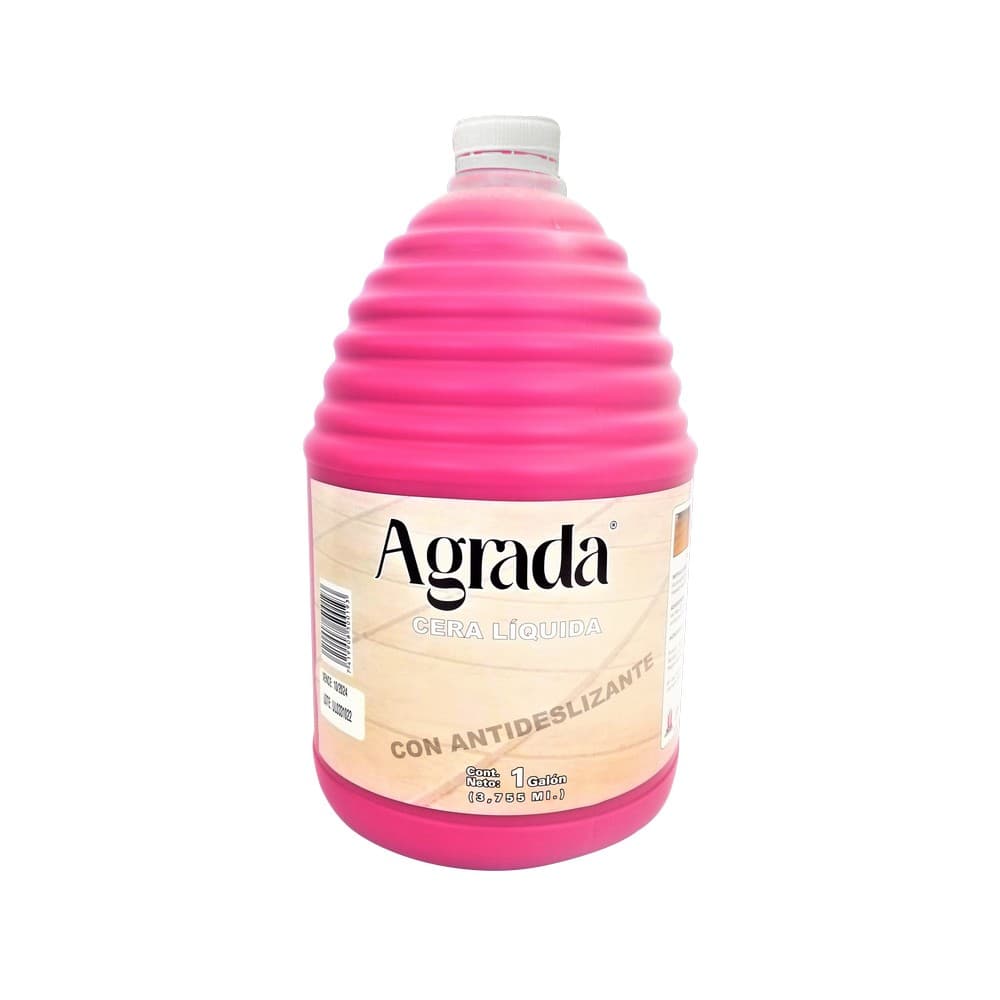 Cera liquida para piso rojo agrada galon