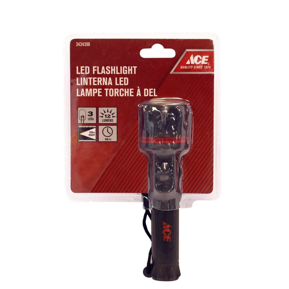 Lámpara de mano led forro de hule 2aa