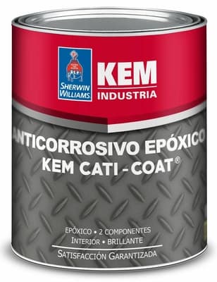 ANTICORROSIVO ESMALTE EPOXICO INDUSTRIAL GRIS BRILLANTE KEM CATI COAT PARTE A