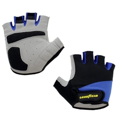 GUANTE PARA MOTOCICLISTA SIN DEDO GRIS-NEGRO TALLA L-XL