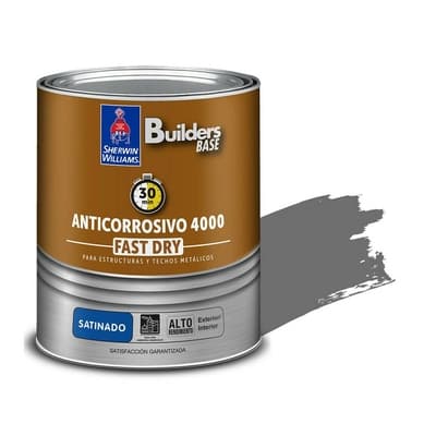 ANTICORROSIVO ALQUIDICO PARA METAL PARA USO EXTERIOR / INTERIOR GRIS SATINADO COLONIAL 4000