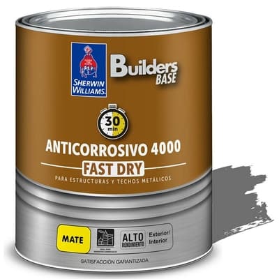 ANTICORROSIVO ALQUIDICO PARA METAL PARA USO EXTERIOR / INTERIOR GRIS MATE COLONIAL 4000