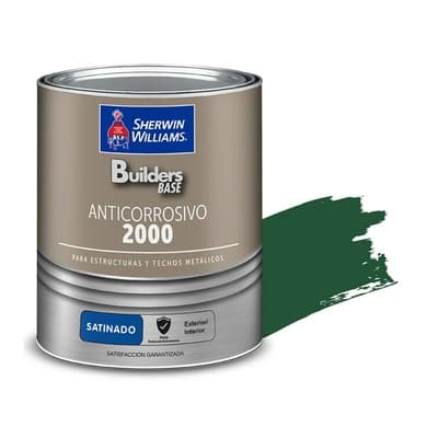 ANTICORROSIVO ALQUIDICO PARA METAL PARA USO EXTERIOR / INTERIOR VERDE SATINADO ESTRUCTURAL 2000