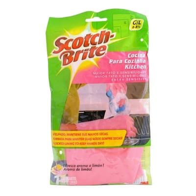 GUANTE USO DOMESTICO LATEX ROSADO SCOTH BRITE