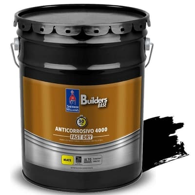 ANTICORROSIVO ALQUIDICO PARA METAL PARA USO EXTERIOR / INTERIOR NEGRO MATE COLONIAL 4000