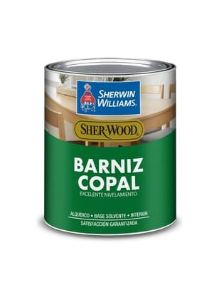 BARNIZ BASE SOLVENTE PARA MADERA PARA USO INTERIOR TRANSPARENTE BRILLANTE COPAL