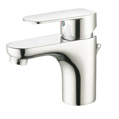 MEZCLADOR LAVABO MONOMANDO CROMADO 1 AGUJERO CUELLO BAJO ELEMETRO