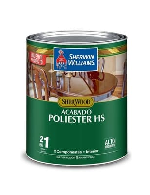 BARNIZ POLIESTER HS PARA MADERA PARA USO INTERIOR TRANSPARENTE BRILLANTE