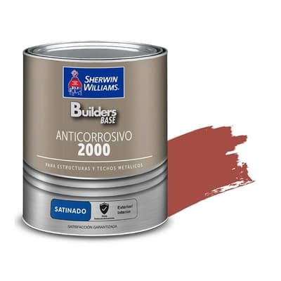 ANTICORROSIVO ALQUIDICO PARA METAL PARA USO EXTERIOR / INTERIOR ROJO SATINADO ESTRUCTURAL 2000