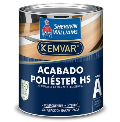 BARNIZ POLIESTER HS PARA MADERA PARA USO EXTERIOR TRANSPARENTE BRILLANTE