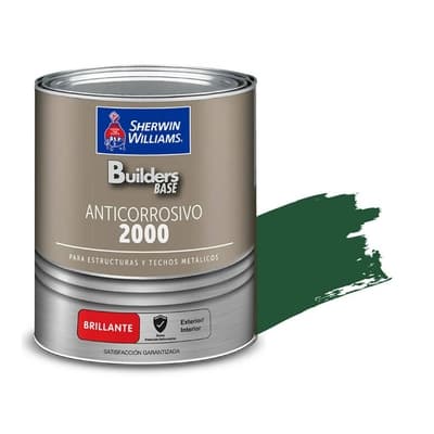 ANTICORROSIVO ALQUIDICO PARA METAL PARA USO EXTERIOR / INTERIOR VERDE BRILLANTE ESTRUCTURAL 2000