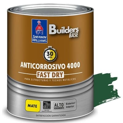 ANTICORROSIVO ALQUIDICO PARA METAL PARA USO EXTERIOR / INTERIOR VERDE MATE COLONIAL 4000